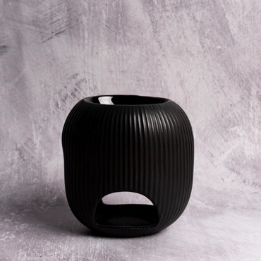 Αρωματιστής Scentchips Οβάλ Μαύρος Μεγάλος με Επίστρωση Πορσελάνης 850149